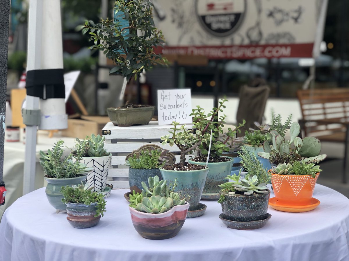 JimmyPottersWor's tweet photo. Support local! Buy #handmade Our first Farmers Market kick-off starts today at @mosaicdistrict Farmers Market. We will be travelling to different markets selling these cute succulent planter pots. Come see us!😀 We are here from 9:30am-2pm! https://t.co/nfmabwj5oP