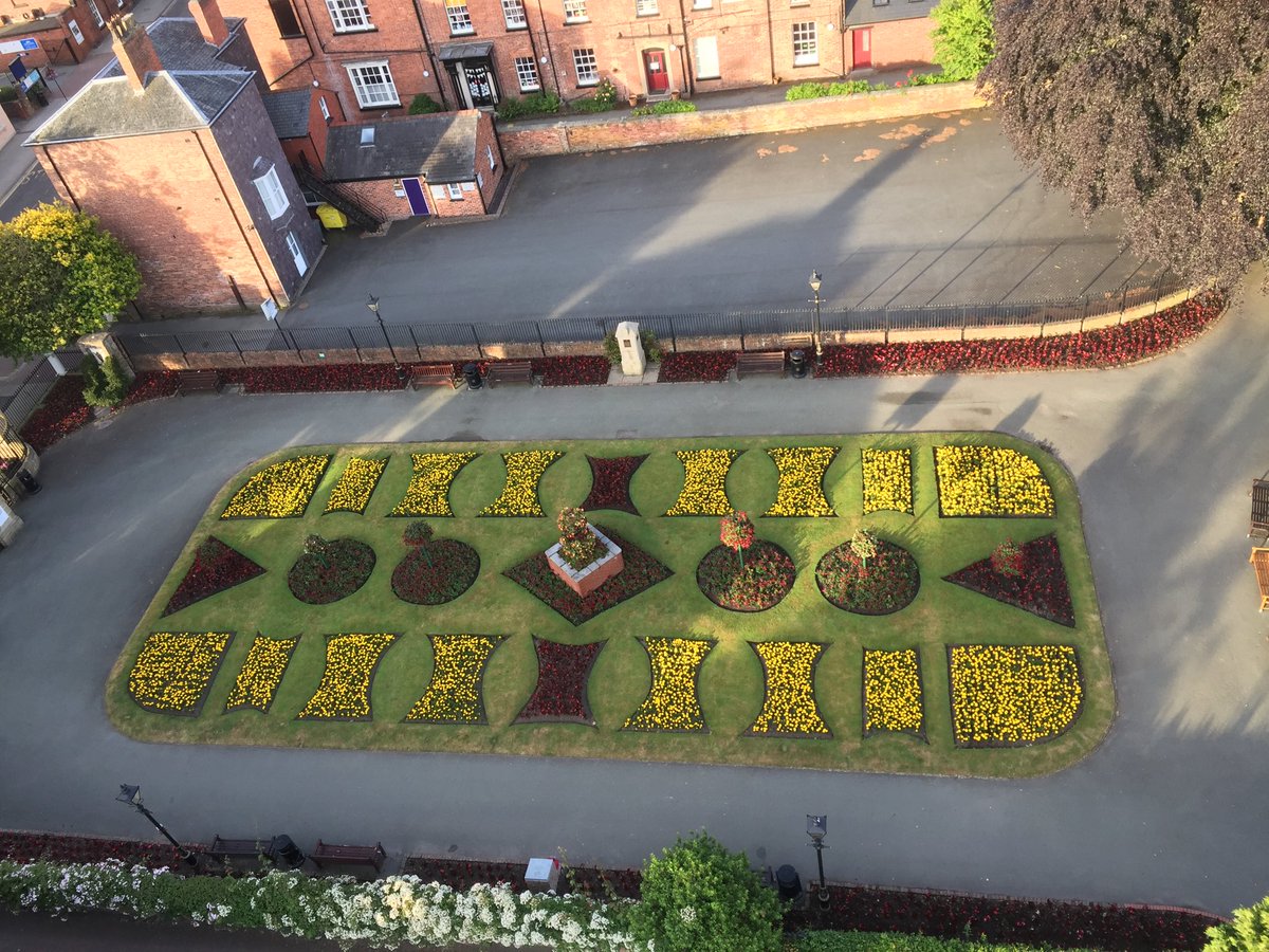 Stunning picture of Cae Glas Park, taken from the sky above #oswestry