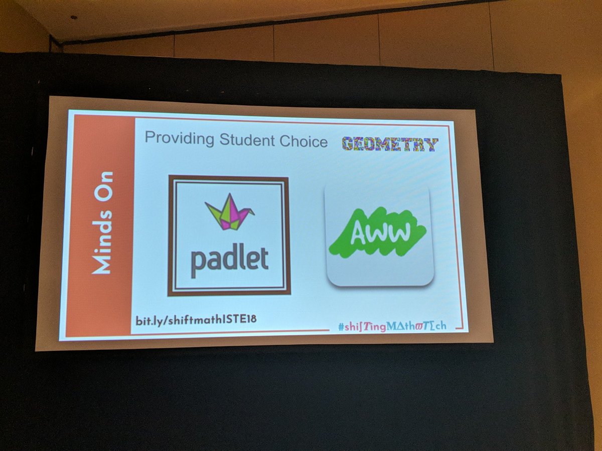 efitz_edtech's tweet photo. Ideas to start a Minds On portion of a #math lesson? Try using @padlet or @awwapp #shiftingmathwtech with @watnunu and @jmacattak https://t.co/dhVjg2KeYu