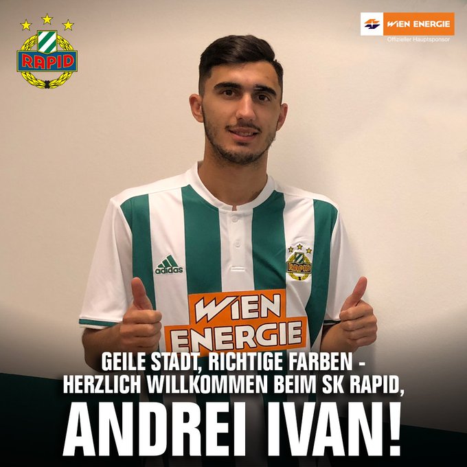 Neuverpflichtung für die Offensive bei SK Rapid Wien - Bild © SK Rapid Wien Andrei Ivan als Neuverpflichtung für die Offensive bei SK Rapid Wien