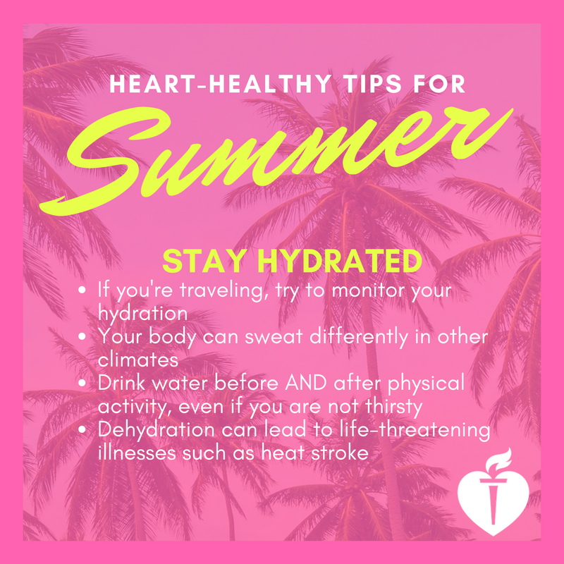 AHALouisiana's tweet photo. Staying hydrated is crucial, especially in the heat. Take care of yourself by learning these tips. #SummerHealth #LifeisWhy #AHAwhy https://t.co/pnneU1ieFr