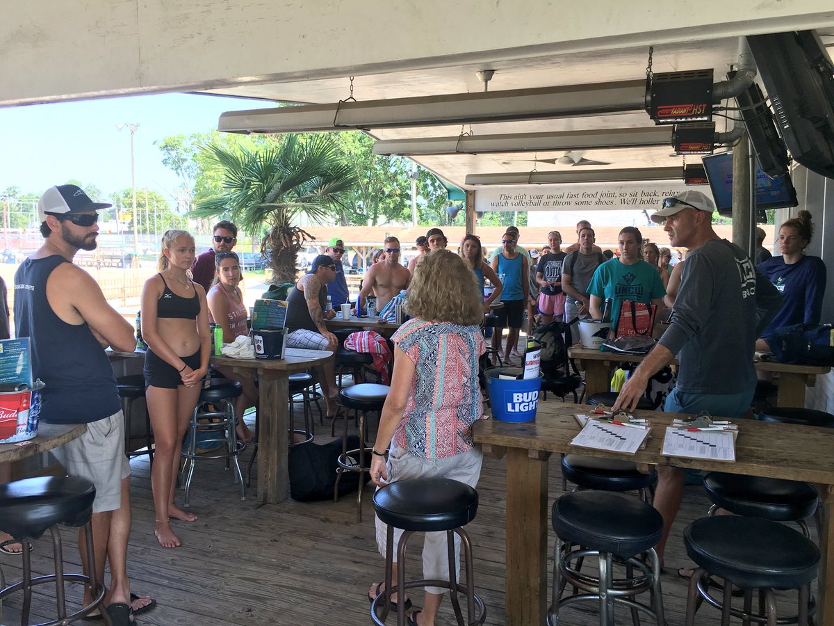 UNCWBeachVB's tweet image. Day ✌️ and it’s quite a crowd! #RanseJones #PlayHard #LiveSimple
