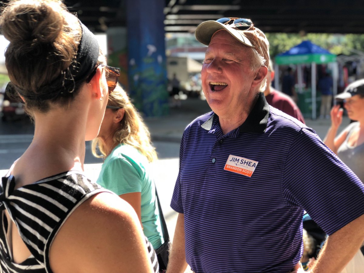 Out on the campaign trail part 2: Jim Shea is at the Baltimore Farmer’s market too. Shea says he’s seeing a lot more engagement from voters these final few days as the many undecideds start to tune in.