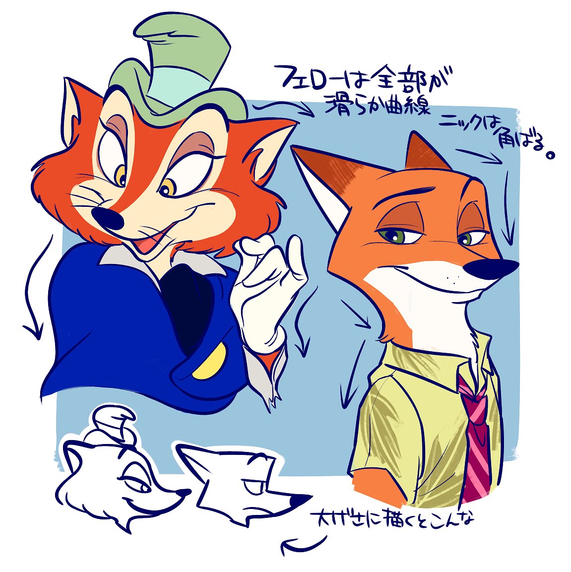 ｧ 言葉で説明するの難しいな って思ってたけど絵に表してもそんなにだった こういう意識で描いてます