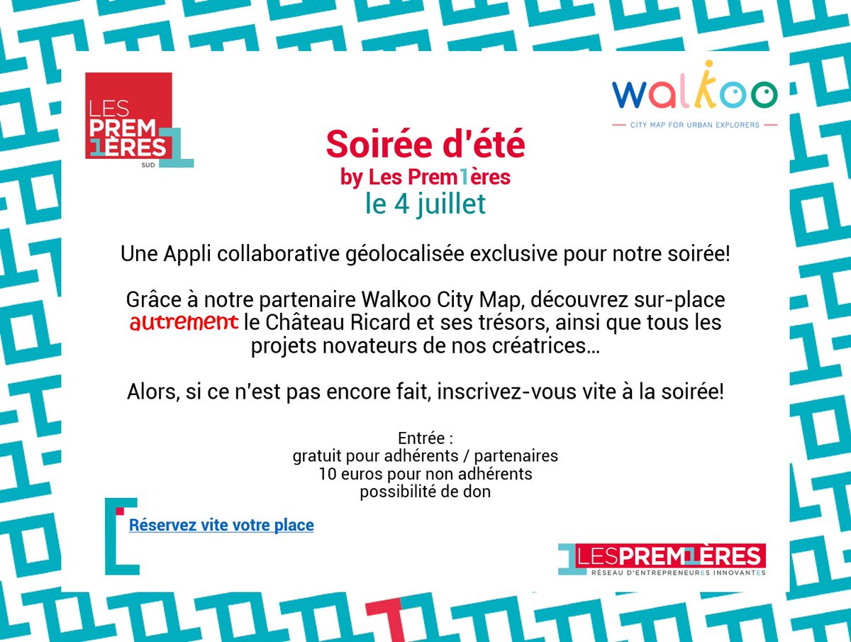 lespremieressud's tweet image. 🔹La soirée du 4 juillet🔹🔜
Avec @WalkooApp 

Avec le lien ci-dessous n'hésitez pas à vous inscrire pour la soirée:
weezevent.com/soiree-d-ete-b…