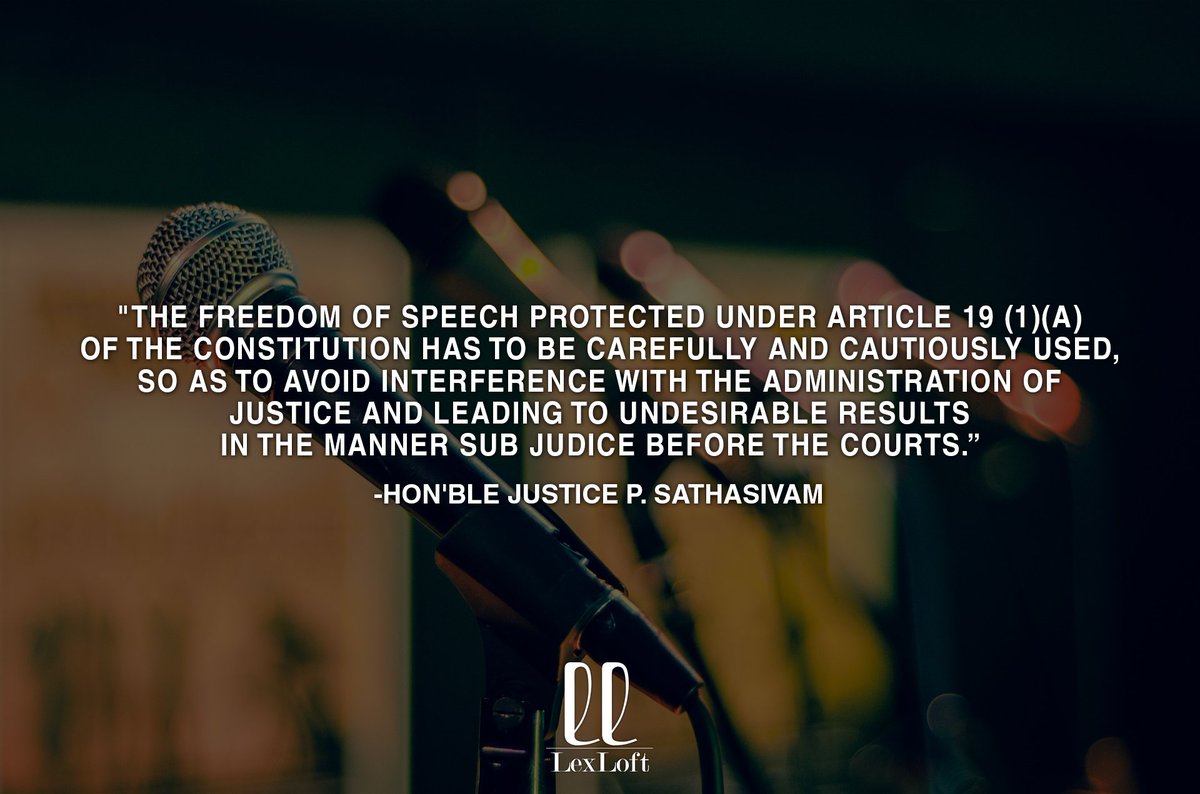 LexLoft's tweet photo. "Freedom of Expression Interpreted"
#LexLoftQuotes #LexLoft #Law #SpeechandExpression #Speech #Law #Lex #lawfirm #SupremecourtofIndia https://t.co/6j9wEruIP7