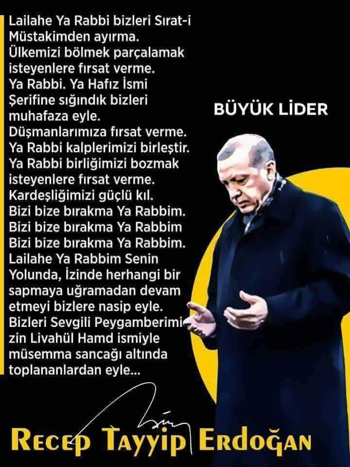 @ihsantopbas @murat58ss @asiye_bilek @zbeydekaymaz07 @CananKayaAk @crab_41 @meraliko4 @cengizyigit @67AbdullahRTE @CigdemGulu34 @Celebi_Quality @Zeynep_S0 @dursun66 @nevin_drms @RT_Erdogan 
#DAVAMIZbirDEVAM
#DurmakYokYolaDevam 
#VakitTürkiyeVakti