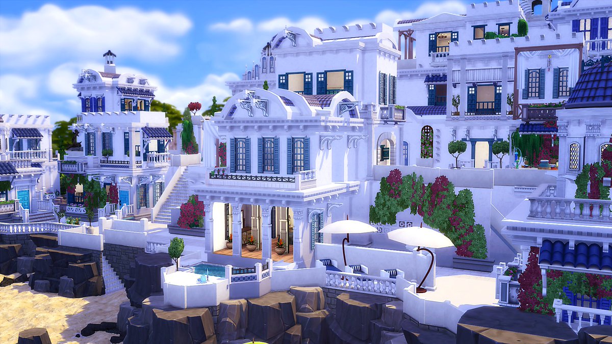KaiBellvert's tweet photo. Empezamos a tope con #BuildTheWorldTS4 🌎Es el turno de Grecia, con esta pequeña construcción de Santorini 🇬🇷https://t.co/0wKEkAnx3F @TheSims https://t.co/0UEMCdkXaO