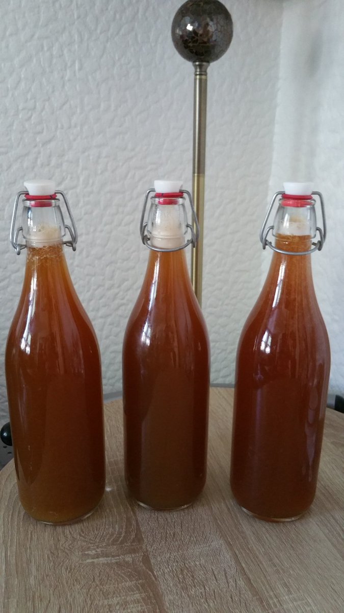 thevegansnuts's tweet image. Just bottled my kombucha 😋😊👌💖 3 litres of goodness. I Made fresh orange, pineapple and orange and pineapple 😋💖👌🍊🍍🍾 #kombucha #homemadekombucha #fermentedtea #homemade #scoby  #probiotic #vegan #GoVegan
