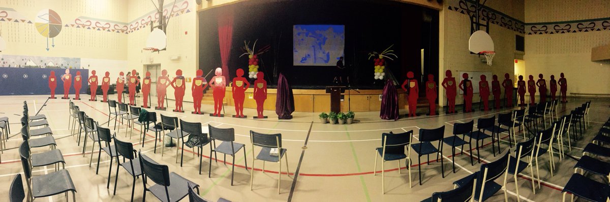 A moving sight at St. Mary's First Nation today a special we prepare to add two new silhouettes to the NB Silent Witness Project.