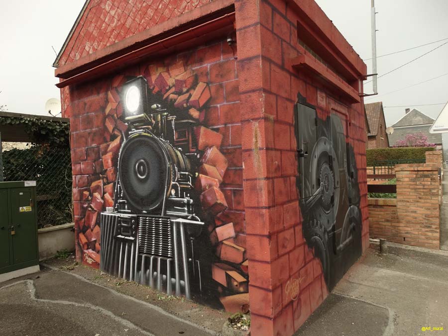 Art_mural's tweet photo. #FeuquièresEnVimeu #Somme  Métamorphose d'un transformateur électrique par #MadeInGraffiti
En savoir + ici : https://t.co/oj7oxm4bj2 https://t.co/NvtmrsgF98