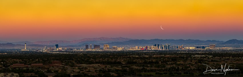 Las Vegas Sunset.  Beauty through the haze...