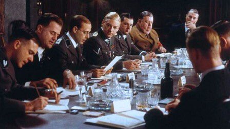 Conspiracy(Britain)- In 1942, Nazi officials met to discuss how they were going to implement Hitler’s policy to evacuate Jews. Really revealing film about how the worst atrocities committed was planned over refreshments