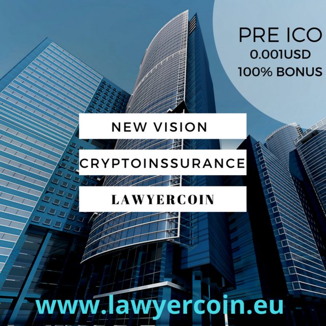 lawyercoin_coin's tweet photo. Today your crypto has grown .. but tomorrow?
LAWYERCOIN • the loss following the investment will be 100% COVERED!  https://t.co/ebUug2RCWV …

cc: #BTC #cryptocurrency #bitcoin #blockchain #Decentralization @Pre_ICO @PREICOalerts #ico @icowatchlist @ICOWhitelists #Bitcoin  #ICOs https://t.co/Va3lE48ujo