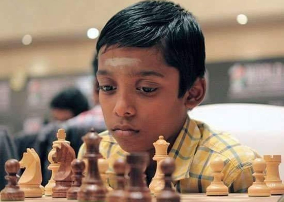 Triparni2's tweet photo. Prajnananda becomes the 2nd youngest human on earth to achieve chess Grandmaster title. Can we Indians cheer this chap loud? :) https://t.co/Vi3zCTmL1o