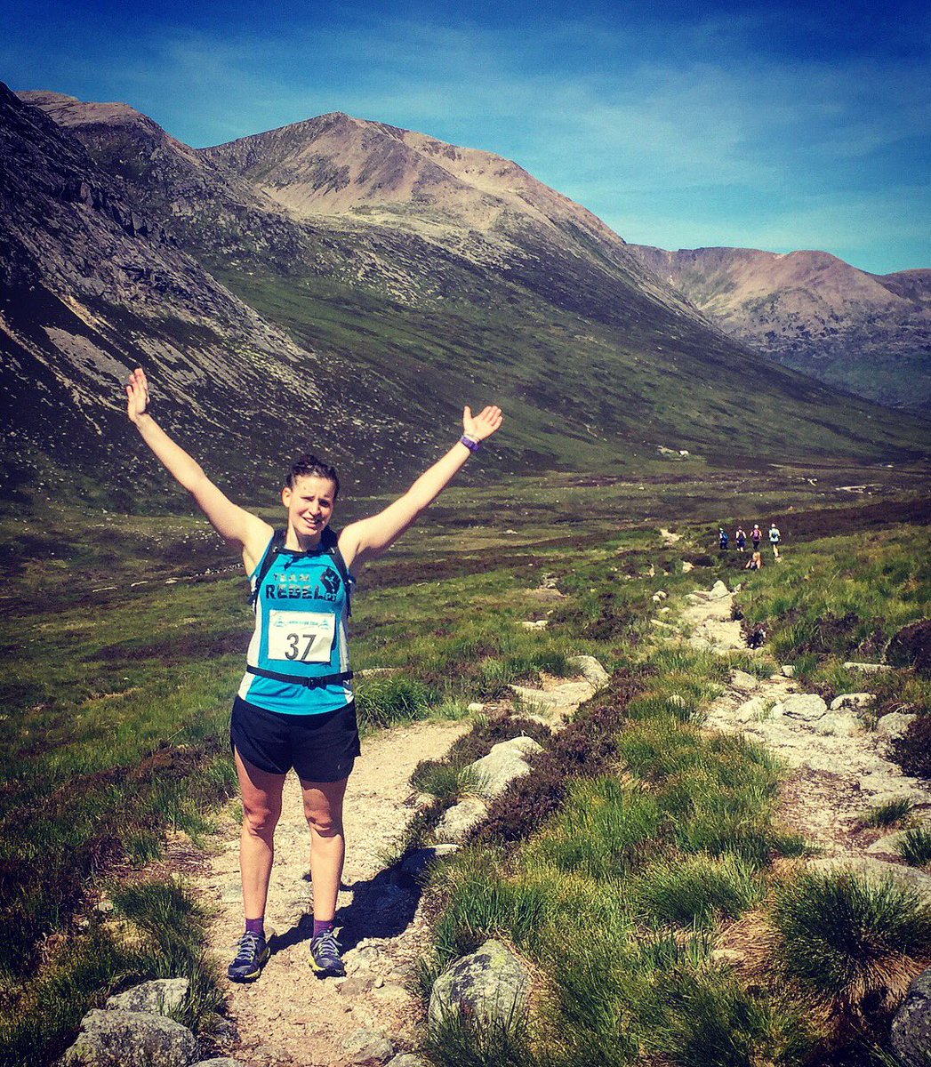 Peteskii's tweet photo. Lairig Ghru 2018 was hot and hard but proud to have run this with Hannah! #DreamTeam #PushingBounderies https://t.co/2KeYlLOR4p