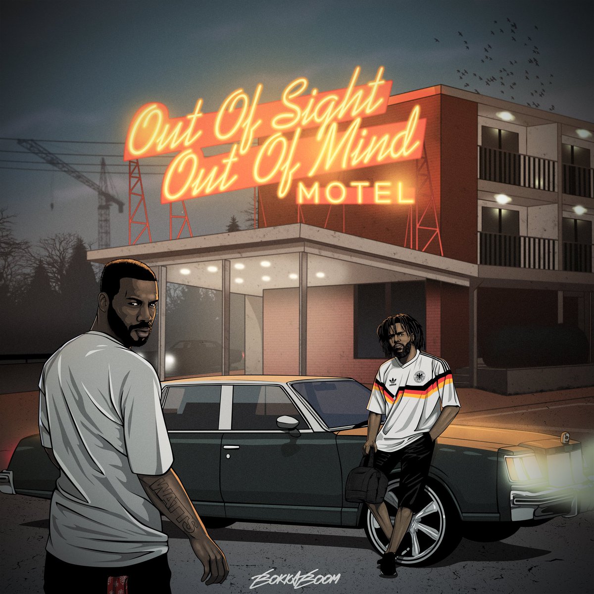 BokkaBoom's tweet image. Out of Sight-out of mind #OSOM video inspired  #jayrock #jcole #Redemption #hiphop #rap #Rappers #illustrations #art #Motel #Cadillac #hood #NEON #money #Graphics #win #championshiptour #gangstars #realhiphop #TDE