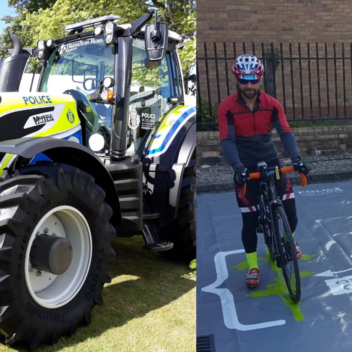 PSOSRoads's tweet image. Both of these are used on public roads, neither pay vehicle excise (as long as the tractor is used for agricultural purposes) &amp;amp; both considered "slow moving"

Tractors tend to be given a wide berth when being overtaken so why not give the same space when passing a cyclist(s)👍