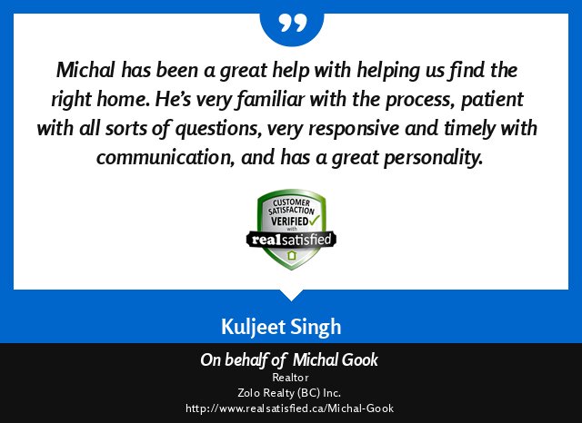 MMMikeG's tweet image. Truly satisfied clients leave me #elated. realsatisfied.ca/Michal-Gook via @realsatisfied