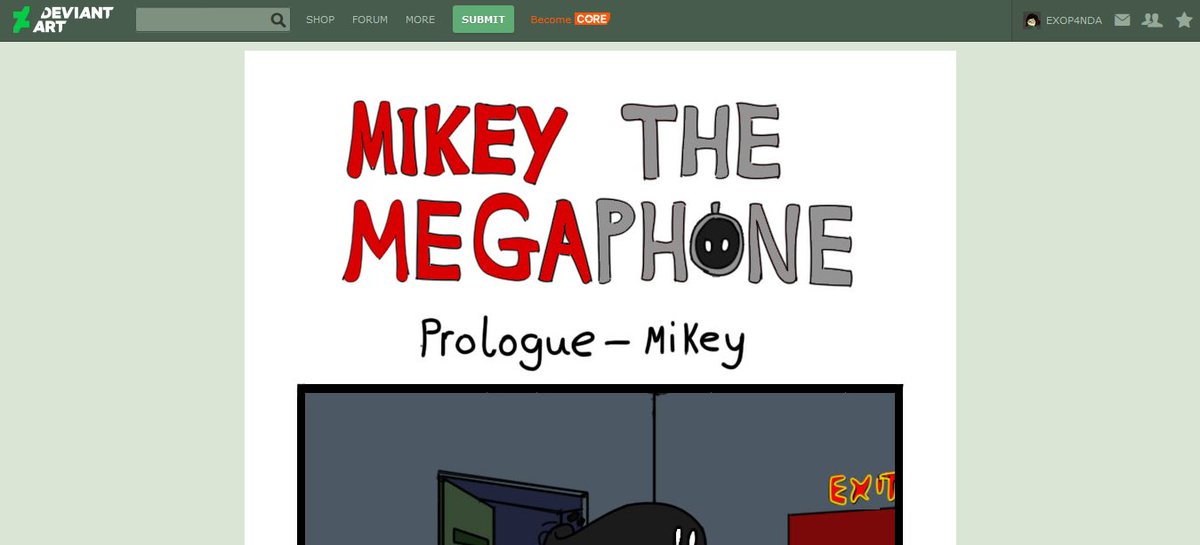 Exo_P4nda's tweet photo. First episode of Mikey the Megaphone is officially up! Yaayy!! 
Check out my LINE Webtoon and DevArt page if ya wanna take a look! 
I love my baby Mikey, he is an adorable lil cinnamon roll. I hope people love him as much as I do!
https://t.co/a80Ffunb5G

https://t.co/oorH3NM2u3 https://t.co/AaTnIimt4q