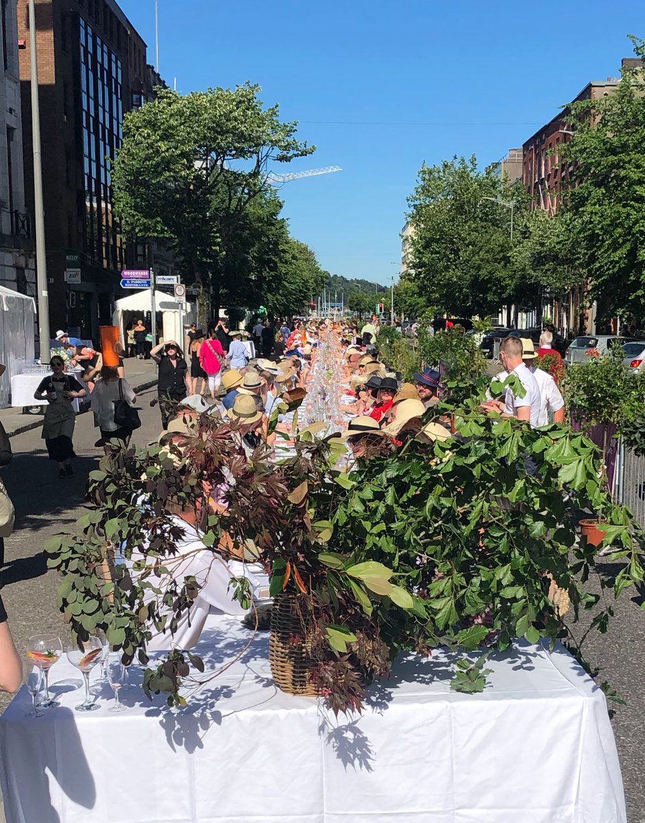 CorkMidsummer's tweet photo. It’s a beautiful evening for a Long Table on the south mall! #Midsummer18 #CorkLike https://t.co/yeQIsBgiV1
