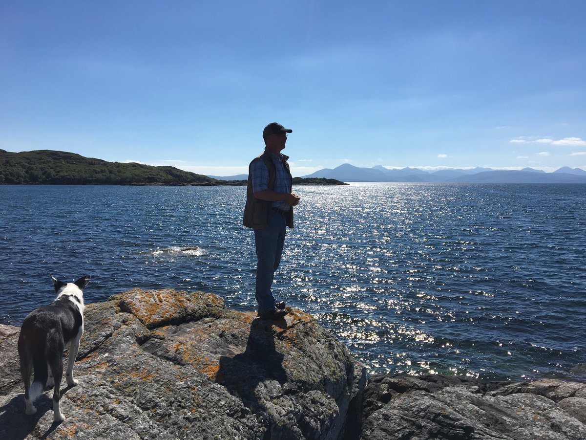 spud_yorkshire's tweet photo. Knowledge exchange Manager on tour. West coast near #plockton perfect!☀️ and pots for tea #couldnotbebetter. https://t.co/Z9c2H4NmeH