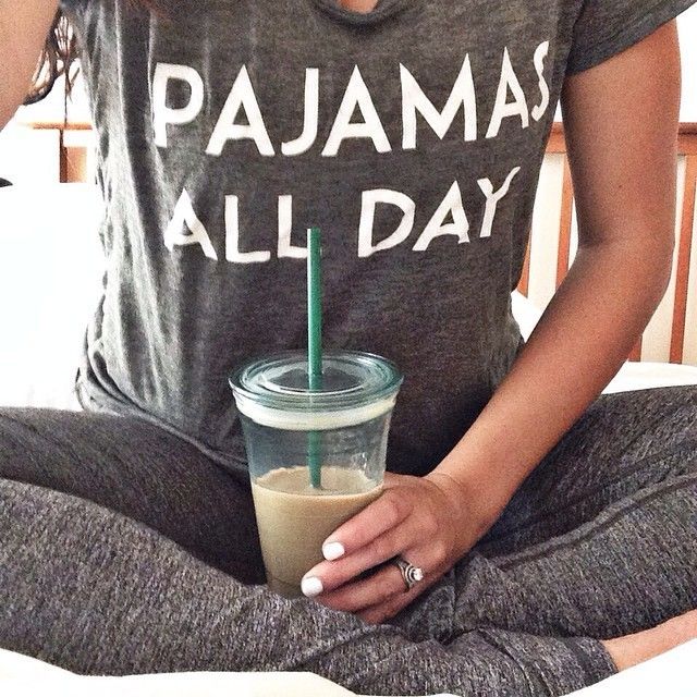 The best Sunday Funday.  ;) #coffeeandpjs #relax #sundayvibes