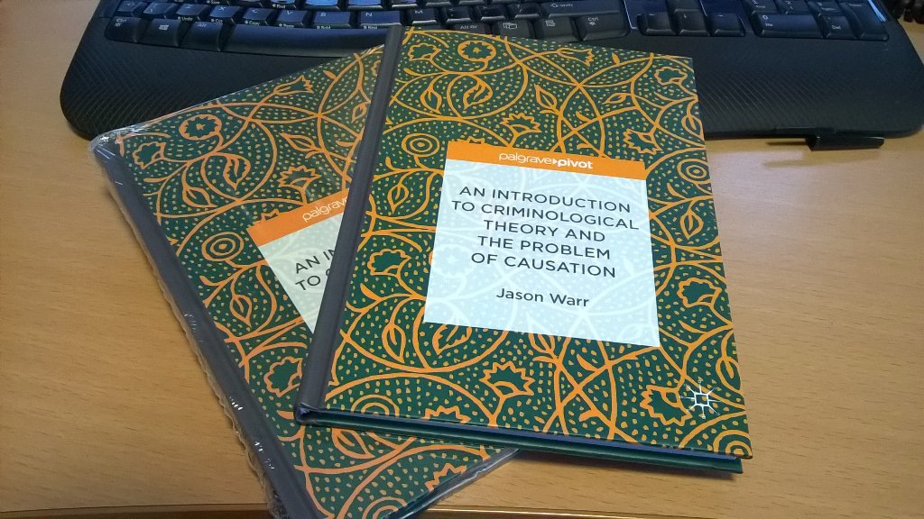 Jason Warr (@warrcriminology) on Twitter photo At this years #BritSocCrim conference at @BSCBCU_18 I will be presenting from my book: An Introduction to Criminological Theory and the Problem of Causation on a really exciting theoretical panel! Can't wait! #Criminology <a href="/palgravecrim/">Palgrave Criminology</a> At this years #BritSocCrim conference at @BSCBCU_18 I will be presenting from my book: An Introduction to Criminological Theory and the Problem of Causation on a really exciting theoretical panel! Can't wait! #Criminology <a href="/palgravecrim/">Palgrave Criminology</a>