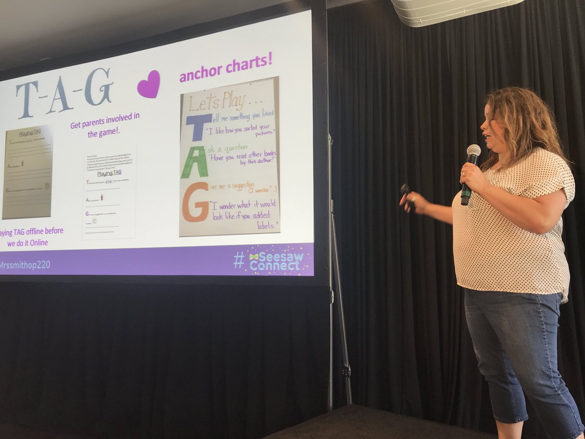 “What did you heart?” 
How about we TAG!!
Love this!!!! Feedback awesomeness!!!
@MrssmithOP220 #Seesawconnect #ISTE18 #tlap #REALedu