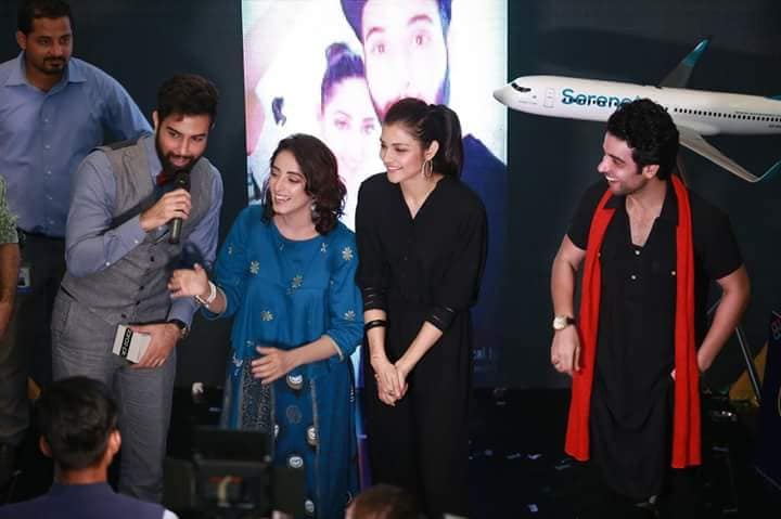 Lollywood_Movie's tweet photo. The cast of #Jackpot shared lovely moments with their fans last night at #DolmenMallTariqRoad. 
Releasing on #6thJuly2018. https://t.co/IfKVOLynnJ
