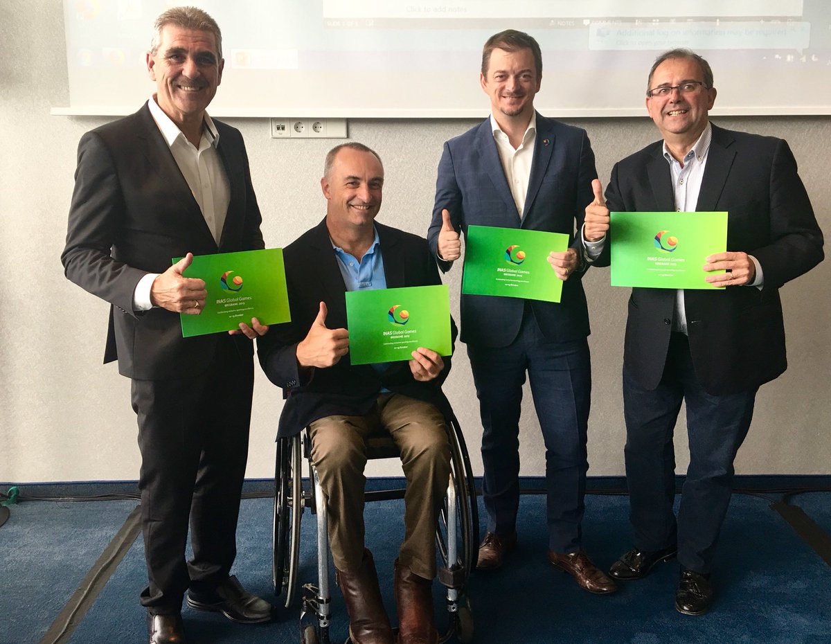 A proud moment for <a href="/globalgames19/">Global Games 2019</a> acknowledgment from heavyweights of IPC - <a href="/SportIncAus/">Sport Inclusion Aus</a> @INASsport INAS Global Games Brisbane 2019