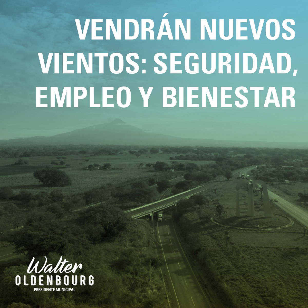 WalterColima's tweet photo. Policía y tranquilidad, empleo y oportunidades para mujeres y jóvenes, y la cereza del pastel, ¡rescatar nuestro Río Colima!
¡Estos son los #NuevosVientos! https://t.co/IaRfEZJ3bi