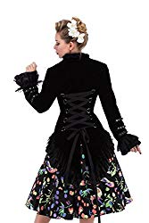 mod_and's tweet image. Hearts &amp;amp; Roses Black Velvet Victorian Steampunk Tailcoat Corset Back #victorian #clothing #coats made from soft velvet and lace trims. modandretro.com/hearts-roses-b…