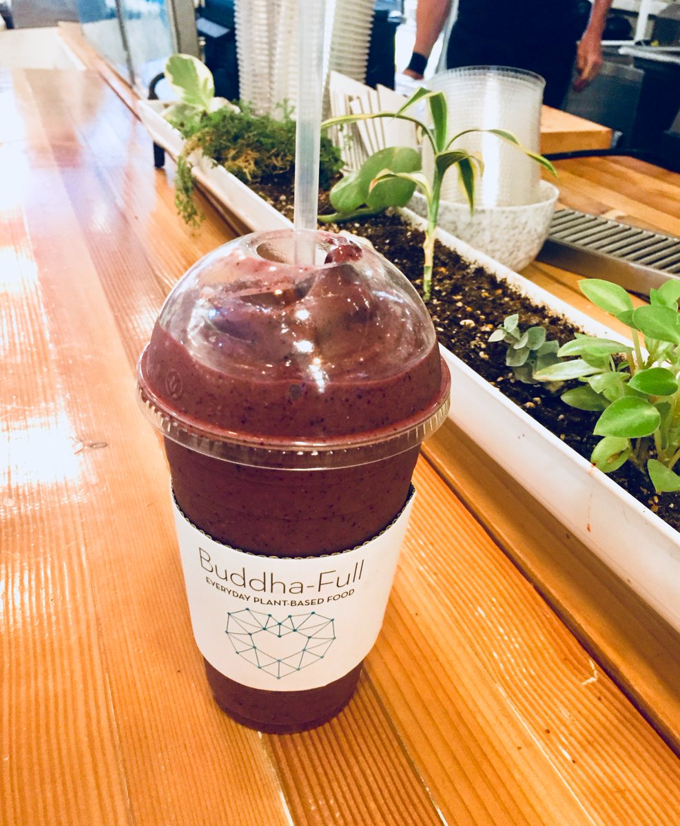 Starting the morning off right! <a href="/BuddhaFullCafe/">Buddha-Full</a> <a href="/lower_lonsdale/">Lower Lonsdale</a> #smoothie #veganfood #SundayMorning #health