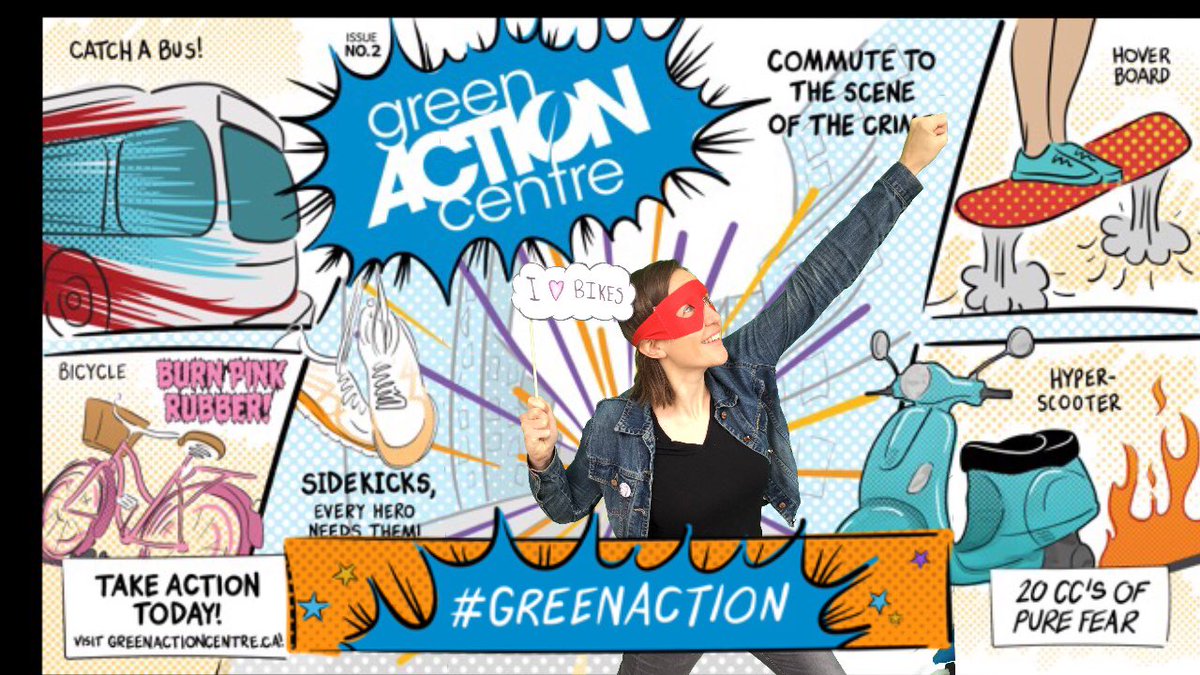 GreenActionCtr's tweet photo. Weโre here at #ciclovia in Winnipeg @TheForks for #BikeWeek2018 taking eco super hero photos with our green screen! Come say hi ๐ฒ๐ #bikeweekwinnipeg https://t.co/VpzOKSg6WB