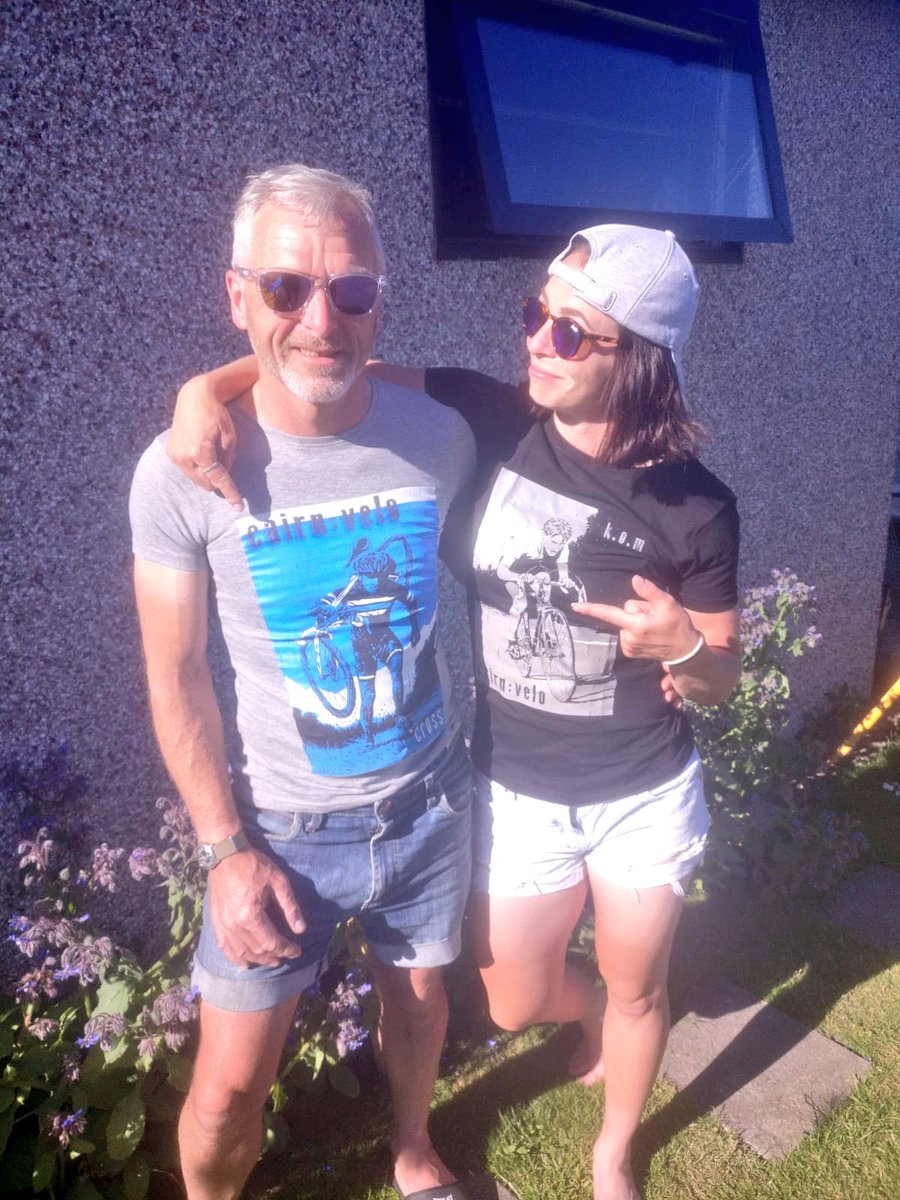 We ain’t no K.O.M in this family so it was a toss up for the <a href="/CairnVelo/">cairn velo</a> cyclocross tshirt 🎲 The fact it’s defo not his size apparently wasn’t an issue.....still doesn’t mean he’s the best though?🤔🙄 Go on check the merchandise out kickstarter.com/projects/cairn…