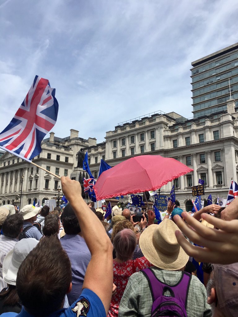 @StopBrexitMarch @TheNewEuropean A few photos from yesterday’s anti- Brexit March. Such a wonderfully positive atmosphere within the crowds! #PeoplesVoteMarch #mykindofpeople #againstbrexit
