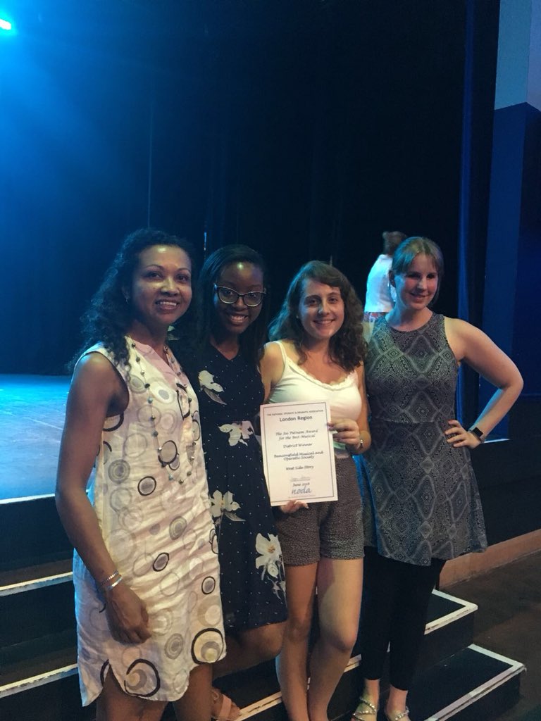 Fun afternoon @NODA_London receiving our best musical award for West Side Story #Radlett #Beaconsfield