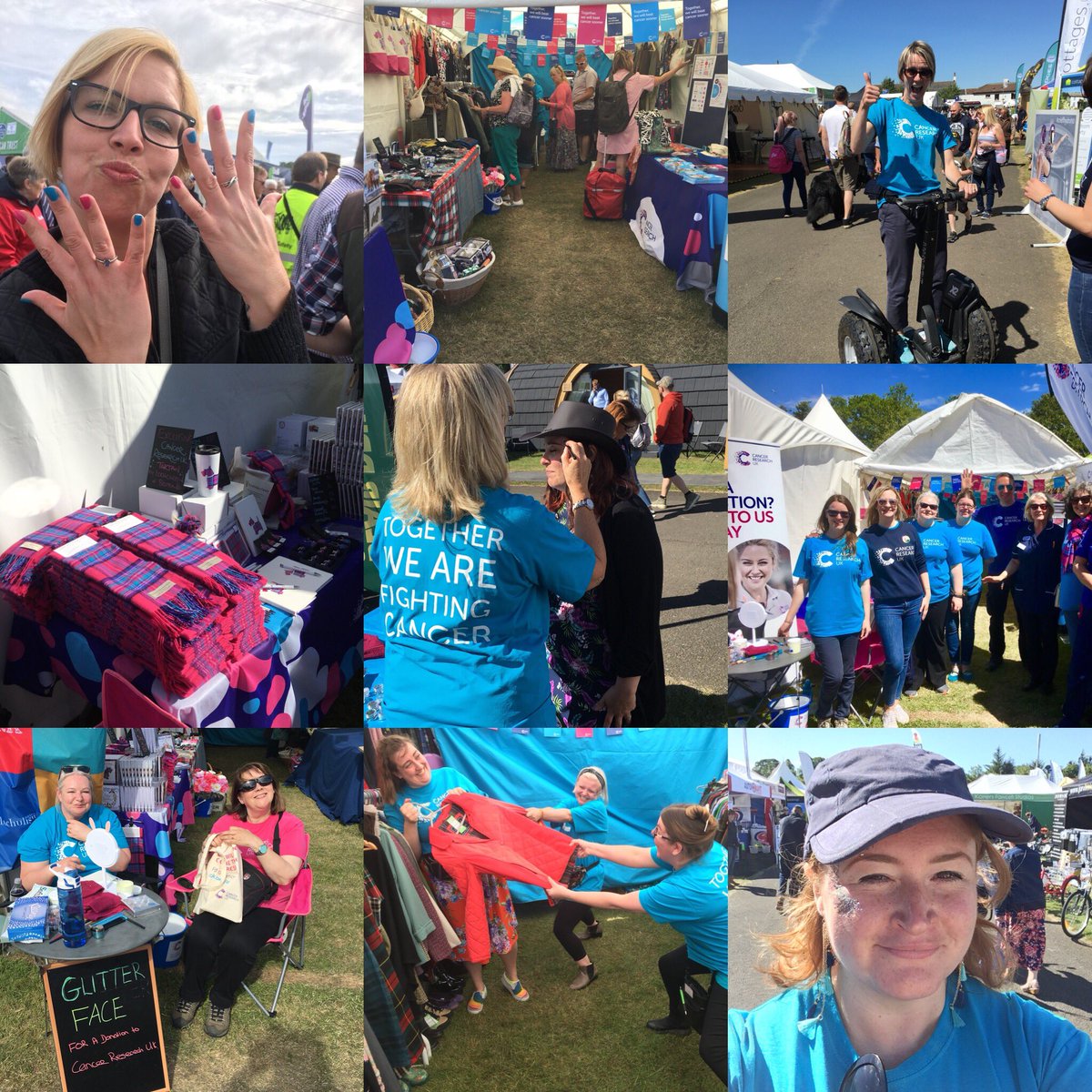 So proud of our awesome @crukscotland staff & volunteers for pulling together a fabulous @ScotlandRHShow stand! It’s been brilliant to meet so many supporters & to answer lots of questions! Thank you to everyone who visited & supported us! #HighlandShow #CRUKHighlandShow #OneCRUK