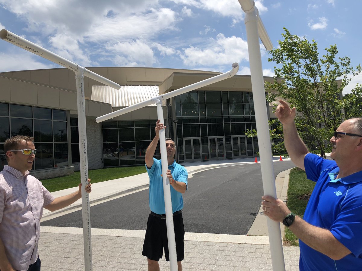 nativitypastor's tweet photo. Our Ops and Student ministers are getting ready for Camp Go as they assemble games on our plaza for students to play throughout the week! @nativitystudent #campgo #middleschool https://t.co/9zUTjnK4jk