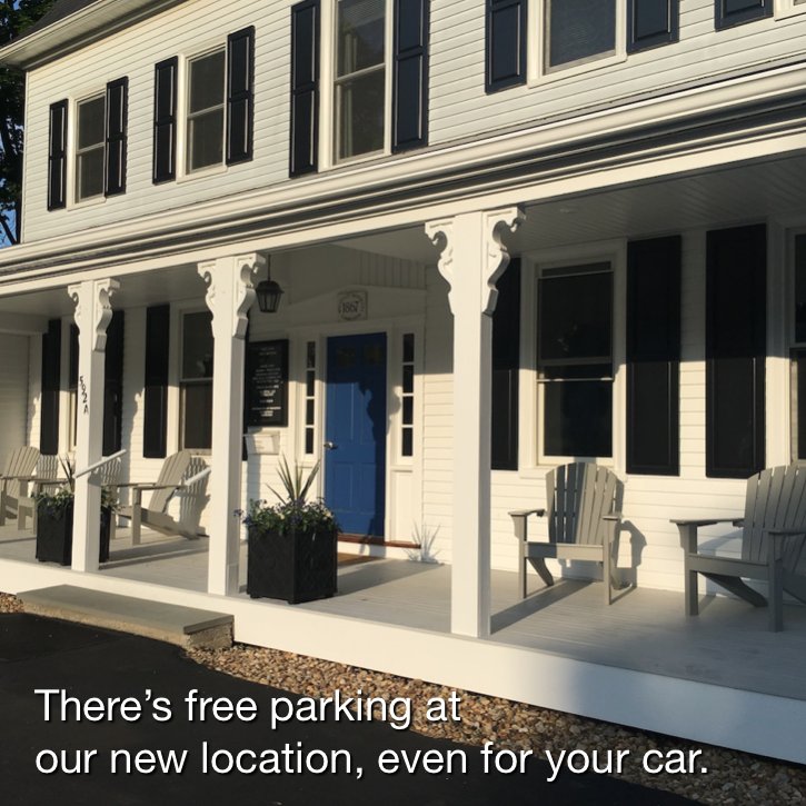 Free parking will be available when we reopen at 592A Washington Street on Monday, July 2 ... even for your car.

Follow us to learn about the new events we're planning.

#customframing #art #fineart #wellesley #wellesleysquare #customframing101 #gallery #adirondackchairs