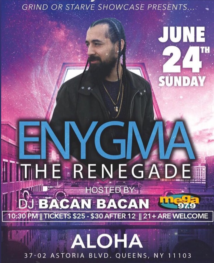 J_ARA_MILL's tweet photo. Pull up tonight @Renegade3NYgma performing live at Aloha in #Astoria w| @DJBACANBACAN from @LaMega #music #lamega #latinmusic #nyc #queensny https://t.co/V4RXaEUcP1