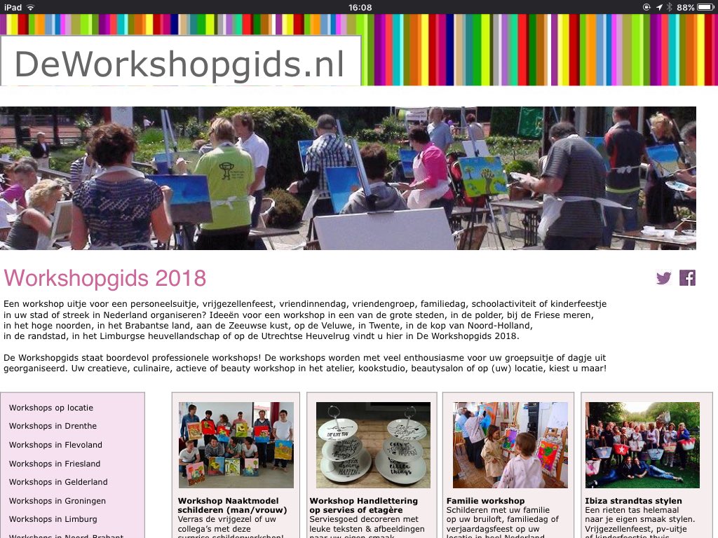 Uitje of Bedrijfsuitje organiseren voor vrienden of collega's DeWorkshopgids.nl #Workshop #Workshops #Uitje #Uitjes #Bedrijfsuitje #Bedrijfsuitjes #Uitstapje #Uitstapjes #cursus #cursussen #bedrijfsfeest #personeelsuitje #teambuilding #teambuildingworkshop