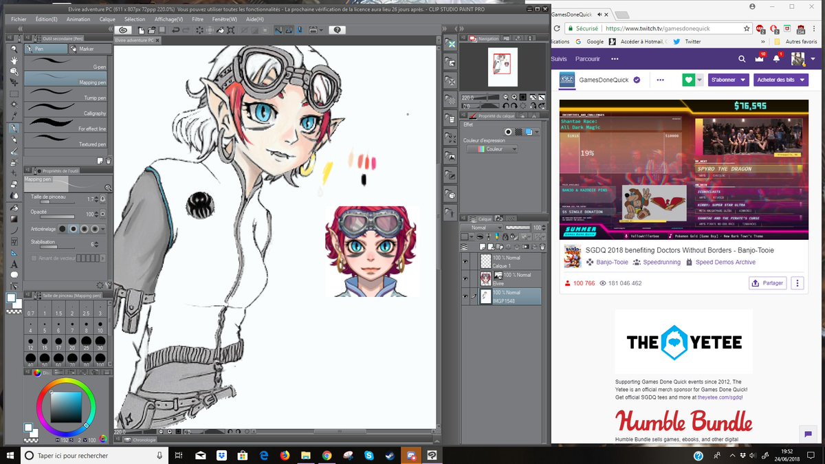 Olliraph's tweet photo. Merci pour le live tout à l'heure @At0mium_ . Pour ma part, le jeu avance tranquillement et je me met ce soir à dessiner ma première fiche de personnage à intégrer au jeu (je pense que c'est possible) #Atomaker
Si vous avez des conseils je suis preneur. https://t.co/tIWP8QCOFc