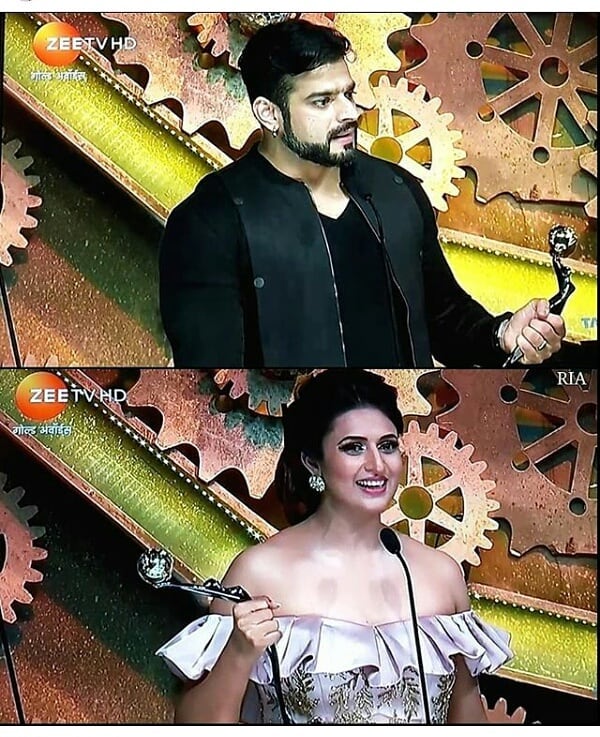 Meenachandren's tweet photo. 💓Victory z having done urs best,if u hve been done urs best u you've won.y ou both born 2 B a actors,u both meant to Be here,t hz moment z urs congratulations #divan❤️. @Divyanka_T @TheKaranPatel #zeeGA2018. #Celebratedaward #divyankaran pic credit:ria(ig). https://t.co/6dDN3F9dsG