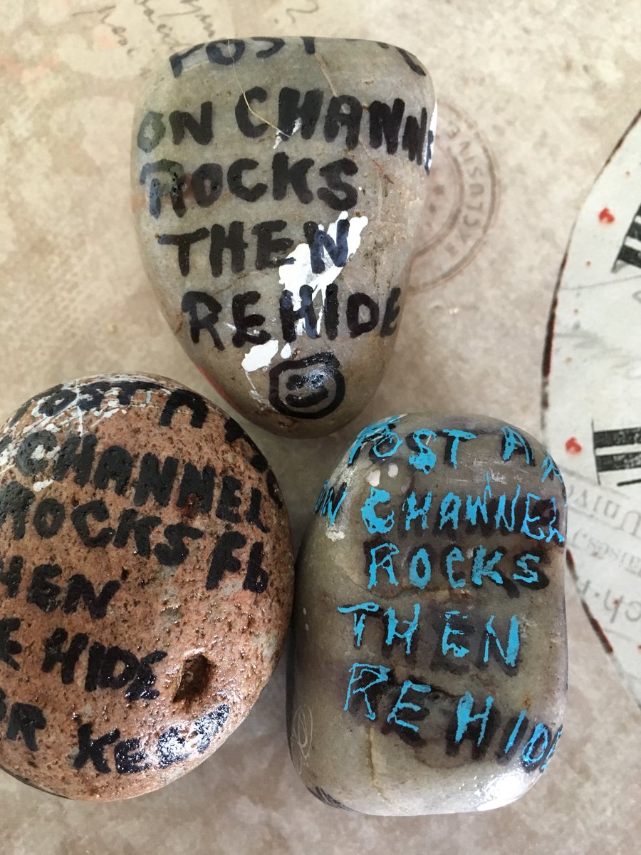 WalthamstowLiz's tweet photo. Here are some of the @channel_rocks we found and rehid. https://t.co/4Y1DKf3dwd