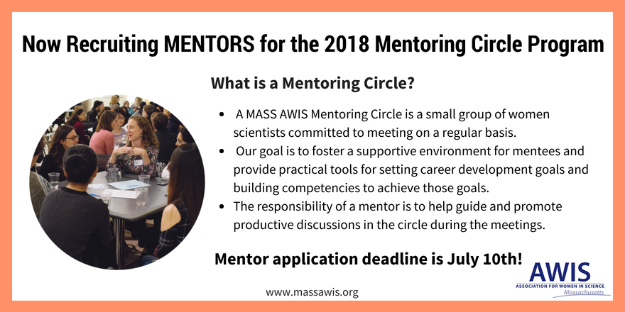 MASSAWIS's tweet photo. Looking for a way to support women in science? Sign-up to mentor! https://t.co/Ho9DHvjlCx https://t.co/YO9p5L1SvU