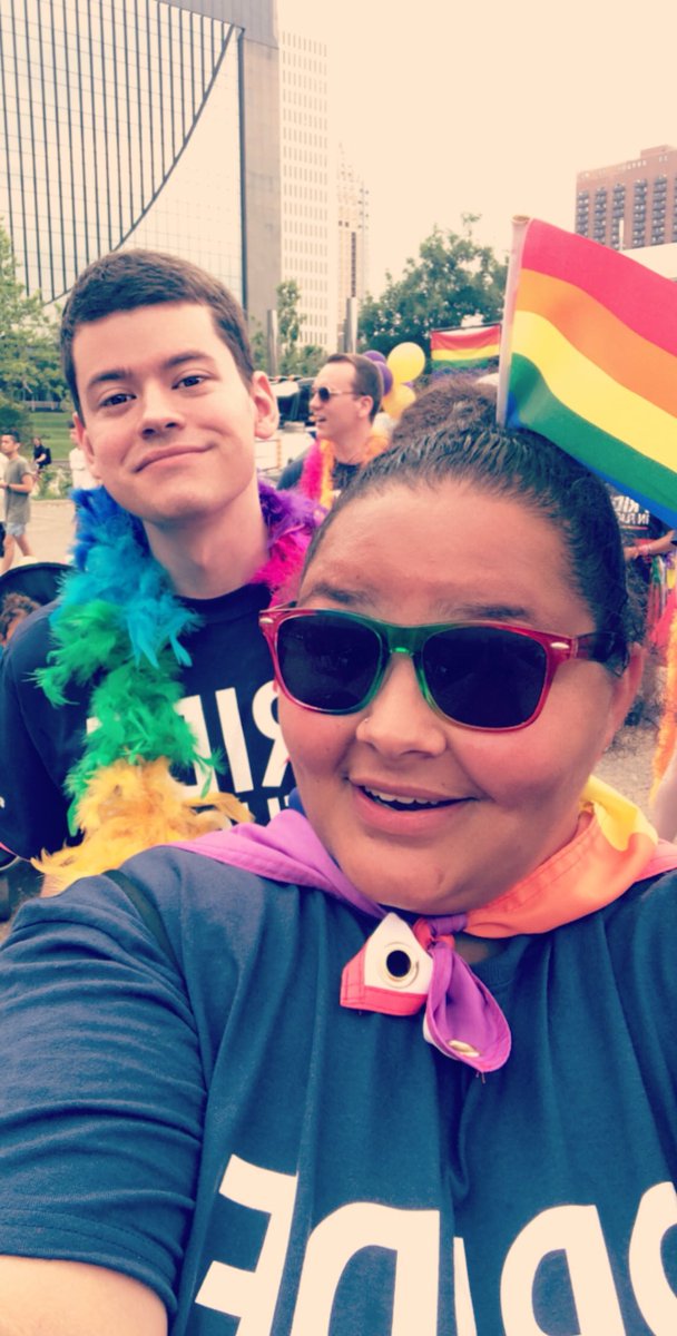 CelesteJade30's tweet photo. Just marched in the twin cities pride parade with delta! What an experience that was so much fun #prideinflight #pride https://t.co/fAmyhxevO6