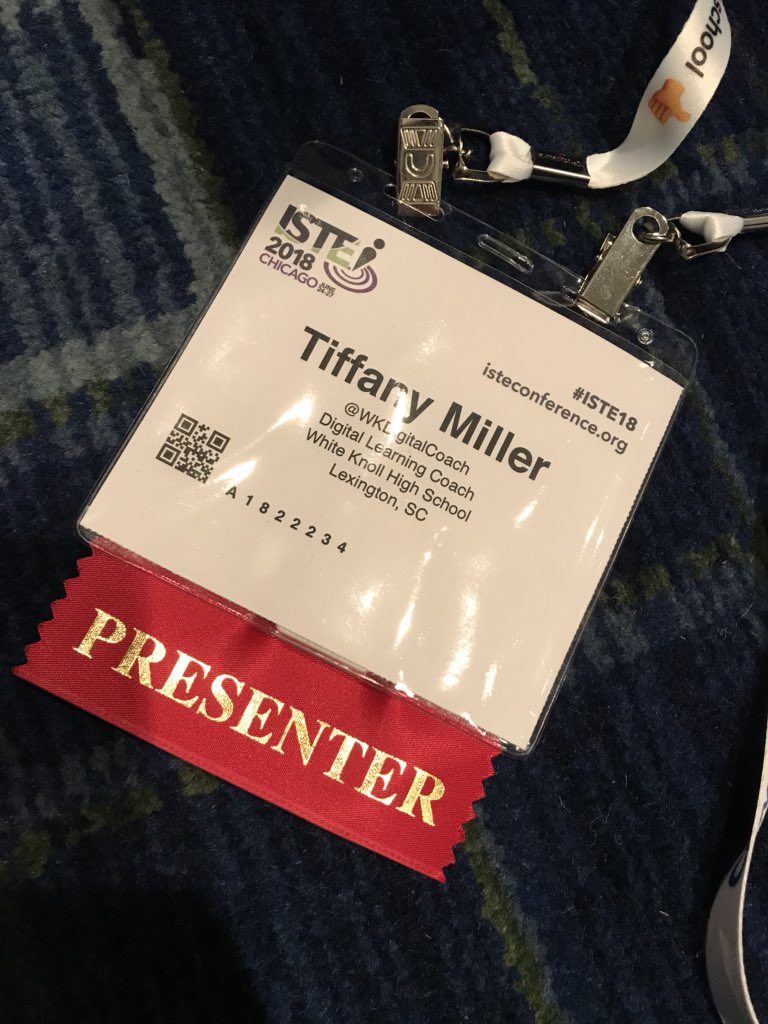 APMillerFPES's tweet photo. Bringing new experiences to collaborative activities engages active processing for students. Presenting @iste was the highest point in my career! Thank you @LexingtonOne and @HEBissell for this opportunity. #ISTE18 #stopcollaborateandlisten #howlaboutit @Jen_Steiner https://t.co/TjNrlhTXXd