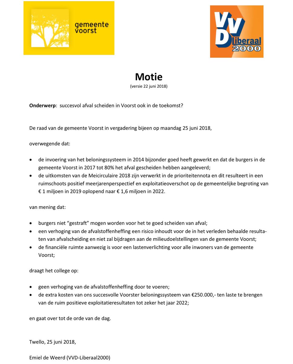 RuudKooij's tweet photo. @GBvoorst @PvdAGLVoorst Dus een verkapte lastenverzwaring! Via een omweg toch straf voor de Voorster bevolking vanwege goed afval scheiden! Dat kan beter en anders! https://t.co/jSM1VeDGu8